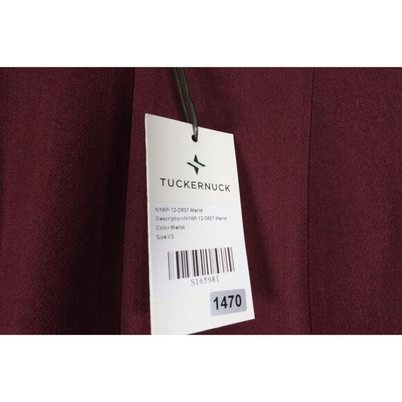 Tuckernuck Dress Merlot Sky Blue Griffiths Mini Dress $268 Extra Small XS 1470-V - Picture 8 of 14